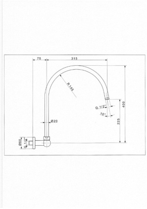 CZR-TDA3-01 Излив для душа Исполнение: Хром 