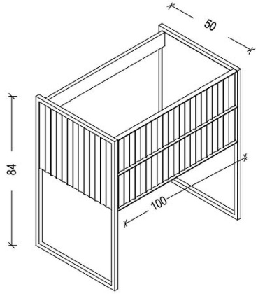 Тумба MONACO 100см h84см капучино глянец + золото под раковину моноблок 866-100-CPG Boheme
