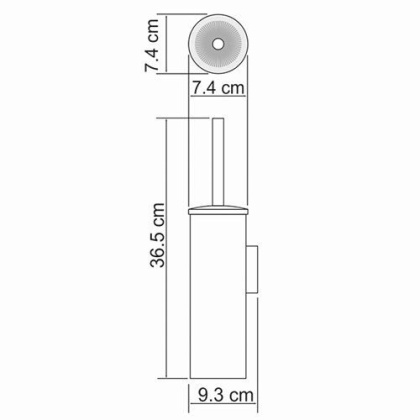 K-1087POLISHED BLACK Щетка для унитаза подвесная K-1087POLISHED BLACK Щетка для унитаза подвесная