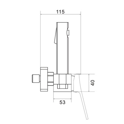 Смеситель с гигиеническим душем Shevanik S40T S4005T-1 Смеситель с гигиеническим душем Shevanik S40T S4005T-1