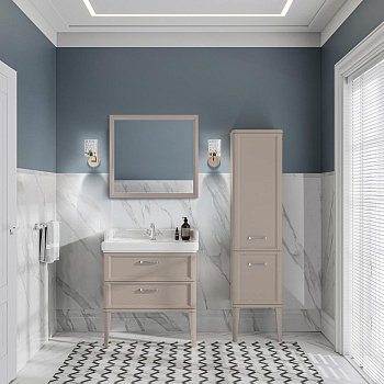 Пенал POMPEI напольный\подвесной 150, камео бежевый PO.N.150\CAM