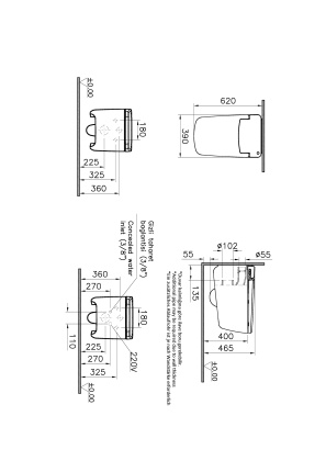 Унитаз подвесной VitrA V-CARE Prime 7231B403-6216, пульт управления