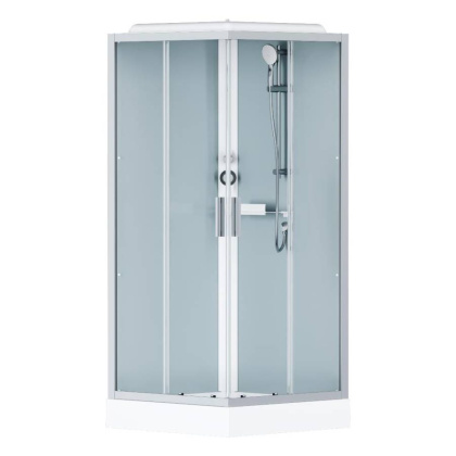 W90C-403-090MT Gem Square кабина душевая 90x90, профиль матовый Хром, стекло прозрачное W90C-403-090MT Gem Square кабина душевая 90x90, профиль матовый Хром, стекло прозрачное