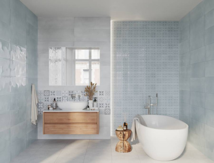 Плитка Meissen Keramik Lissabon квадраты сине-зелёный рельеф 25x75 LBU333 Плитка Meissen Keramik Lissabon квадраты сине-зелёный рельеф 25x75 LBU333