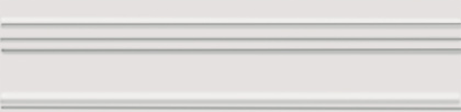 Багет BLB049 Альвао белый 20см*5см*19мм (1уп/15шт/0,19м2) матовый, шт