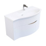 Тумба RIVA 100 см правая, белая матовая RV.100Rh\WHT.M