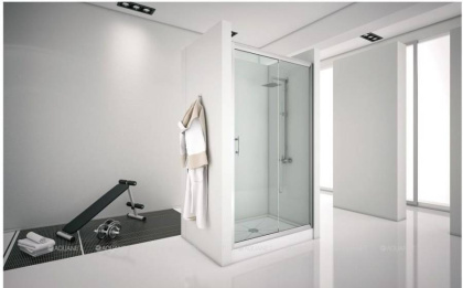 Душевая дверь Aquanet Alfa NAA6121 160, прозрачное стекло