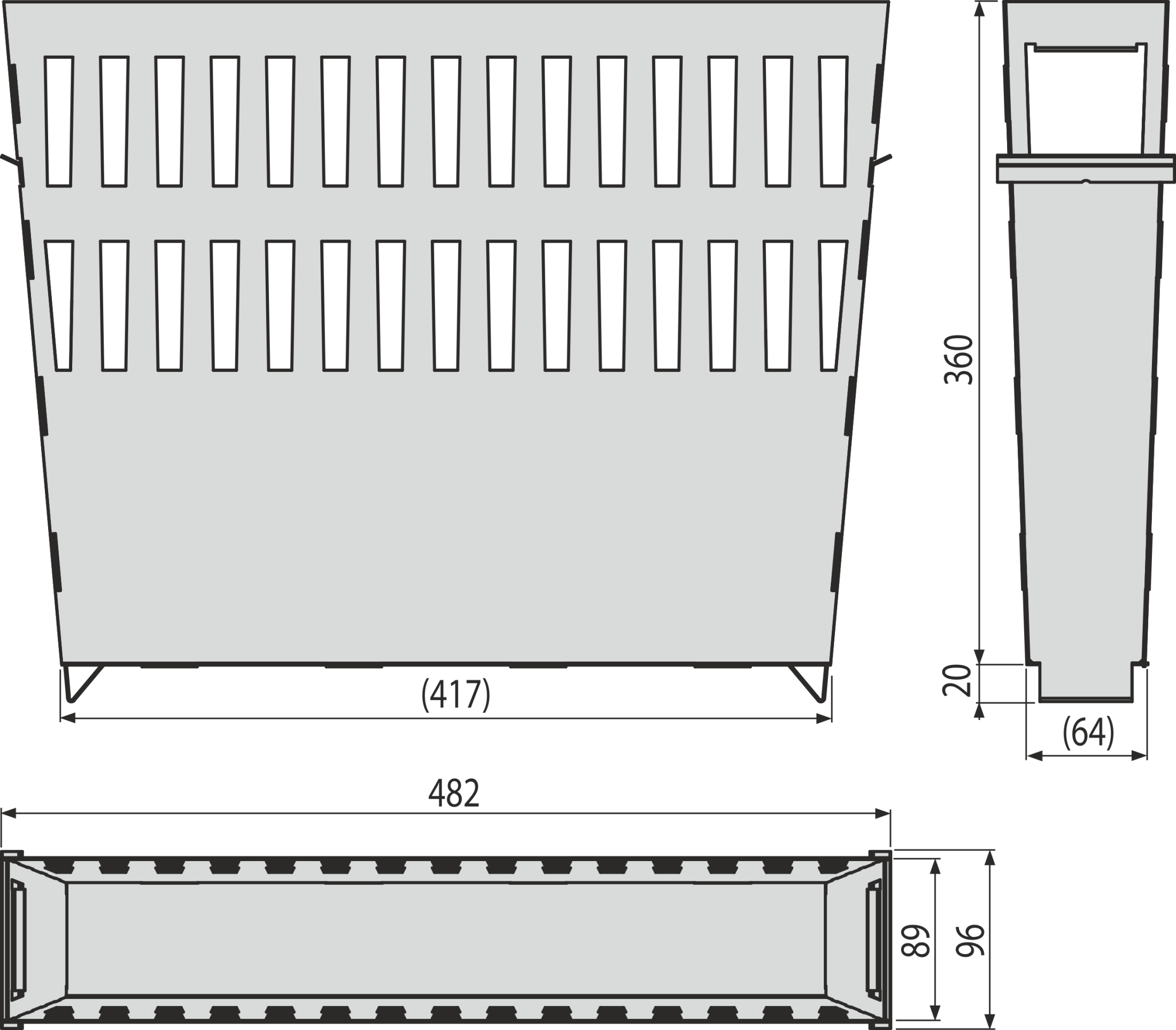 Корзина пескоуловителя для нечистот, нержавеющеая сталь