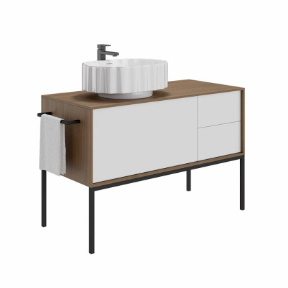 Раковина ARTBASIN Conchiglia накладная 50, белая глянцевая CC.wb.50\WHT