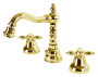 NOSTALGIA-BBS2-03/24 Смеситель на биде на три отверстия с донным клапаном золото, ручки золото NOSTALGIA-BBS2-03/24 Смеситель на биде на три отверстия с донным клапаном золото, ручки золото