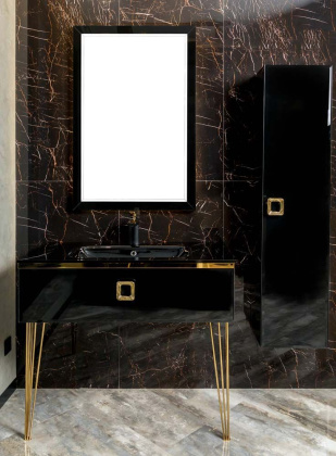 Консоль LUCIDO 80 см Глянцевый Чёрный 770-080-B Boheme