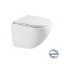 Унитаз подвесной Tornado Bien VT1-51T безободковый, цвет белый, ультратонкое soft-close сиденье