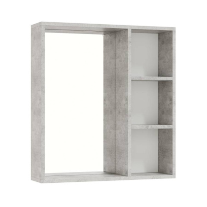 Шкаф-зеркало Onika Девис 65 бетон чикаго, универсальный