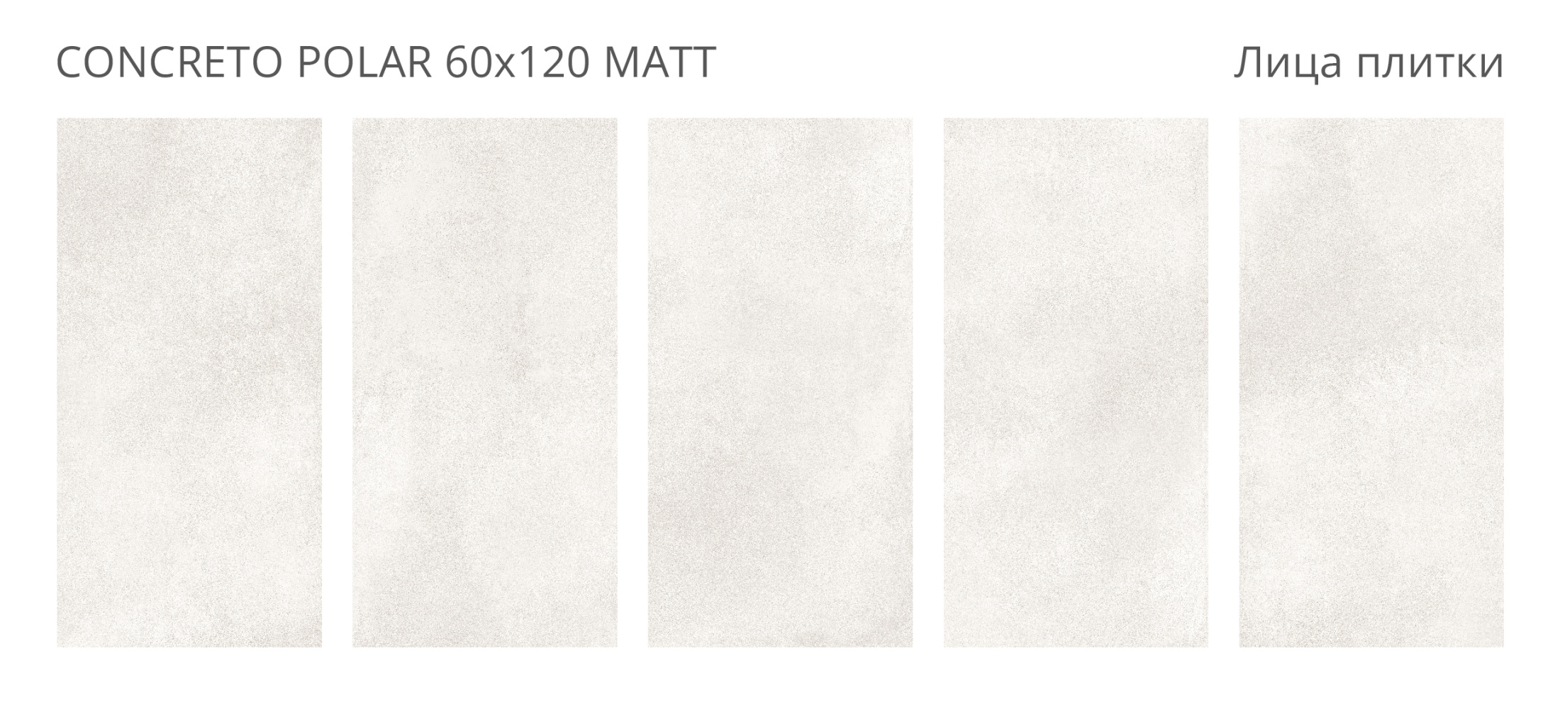 Керамогранит Concreto Polar 60х120 Matt (2 шт.в уп)