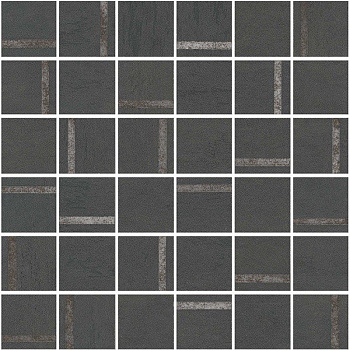 Декор Гварди 2 мозаичный антрацит матовый обрезной 30x30x0,9 Декор Гварди 2 мозаичный антрацит матовый обрезной 30x30x0,9