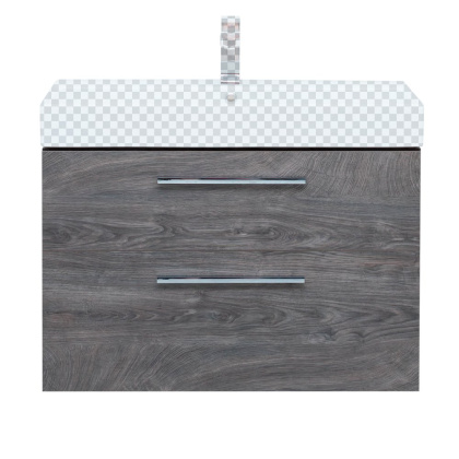 Тумба под раковину Aquanet Nova 85 (Slim Synergy) дуб рошелье, 2 ящика