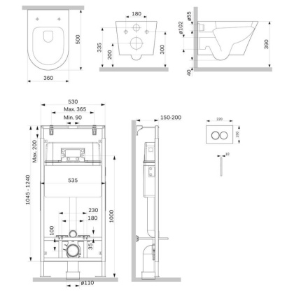 IS100138.741701 Инсталляция MasterFit с клавишей L черн мат с подвесным унитазом  SenseFlashClean с сид м IS100138.741701 Инсталляция MasterFit с клавишей L черн мат с подвесным унитазом  SenseFlashClean с сид м