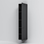 M90CHR0306BM GEM, шкаф-колонна, подвесной, правый, 30 см, двери, push-to-open, цвет: черный матовый