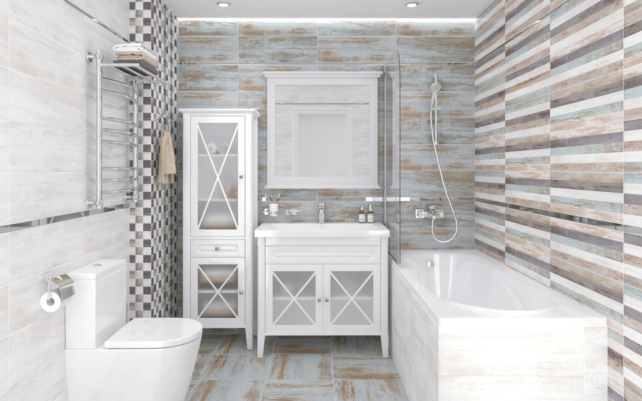 Havana Плитка настенная голубой 60041 20х60