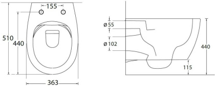 Подвесной унитаз Allen Brau Fantasy 4.11004.PT петроль