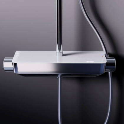 936780000 Scandinavian Pure душевая система с душевым смесителем-полкой, хром