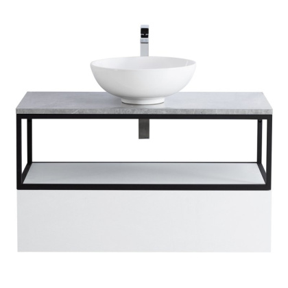 Столешница из керамогранита без отверстия под смеситель 1000x460 KEP-100-MCO-W0 Marmo Crema Opaco