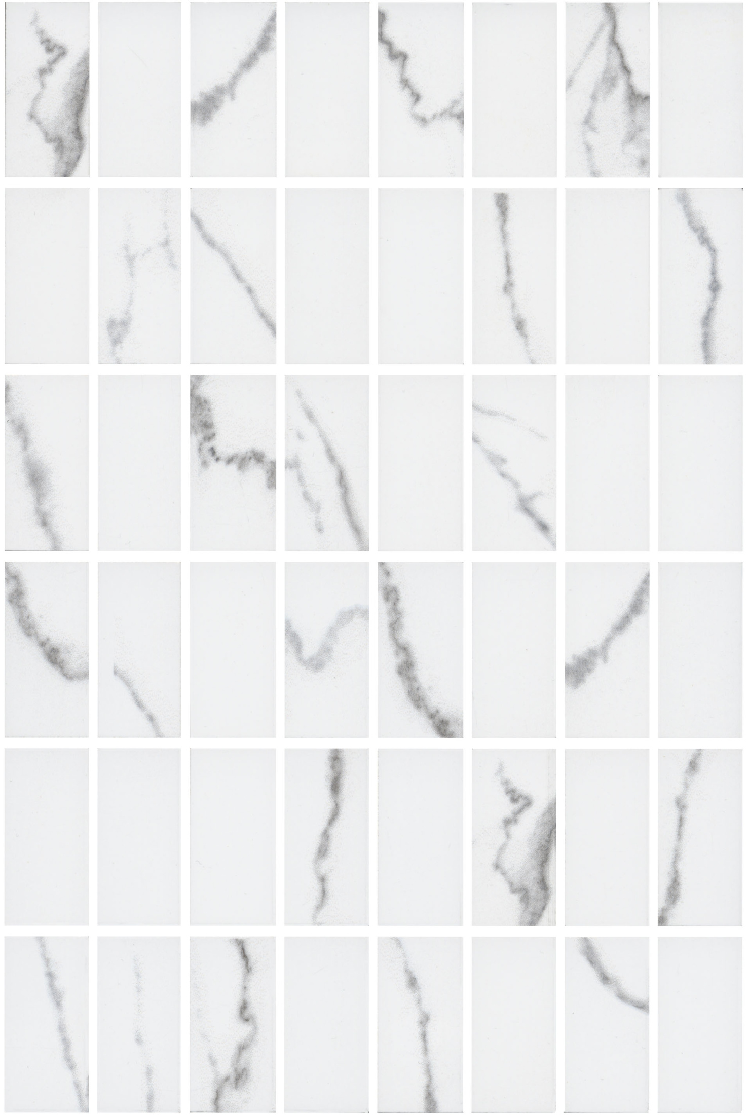 Декор Мираколи мозаичный белый глянцевый 20x30x0,69