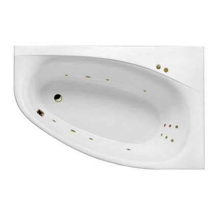 Ванна EXCELLENT Kameleon 170x110 (правая) "LINE" (бронза)