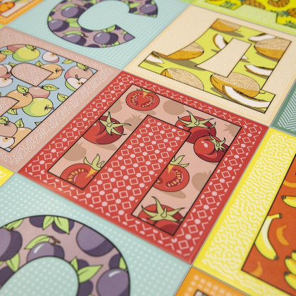 Керамический декор HGD\A544\5185 Сад-огород фиолетовый (20см*20см*6,9мм) (10шт/0,4м2) Слива, шт.