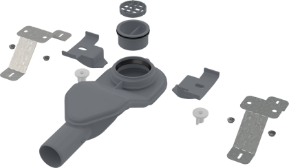 Экстра низкий сифон DN40 и комплект регулируемых ног