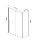 Душевой уголок Lugano VSR-1L8012CLB-1, 1200*800,черный, стекло прозрачное