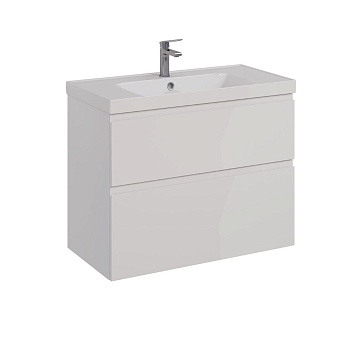 Тумба Lemark VEON 90см под 1 раковину, подвесная/напольная, 2 ящика, цвет корпуса, фасада: Белый глянец Тумба Lemark VEON 90см под 1 раковину, подвесная/напольная, 2 ящика, цвет корпуса, фасада: Белый глянец