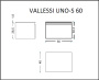 Ящик под столешницу 60см АНТРАЦИТ мат. VALLESSI UNO-S 897-060-A mat Boheme Ящик под столешницу 60см АНТРАЦИТ мат. VALLESSI UNO-S 897-060-A mat Boheme