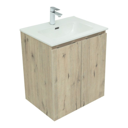 Тумба под раковину Aquanet Алвита New 60 2 дверцы, дуб веллингтон белый