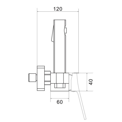 Смесители с гигиеническим душем Shevanik S61G S6105G-1 Смесители с гигиеническим душем Shevanik S61G S6105G-1