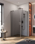SLIDER-AH-1-100-100/110-GRIGIO-GM Душевой уголок