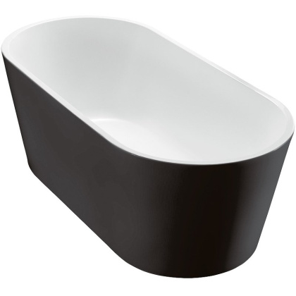 Акриловая ванна без перелива BELBAGNO BB71-1700-NERO-W0, 1700x800x600