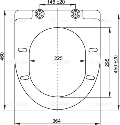 Сиденье для унитаза SOFTCLOSE Дюропласт, 6х39х49 см, белое, A66 AlcaPlas
