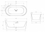 Акриловая ванна Abber 170х80 AB9209MB
