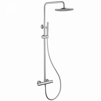 Душевая стойка ABBER Wasser Kreis AF8160 с термостатом без излива, хром Душевая стойка ABBER Wasser Kreis AF8160 с термостатом без излива, хром