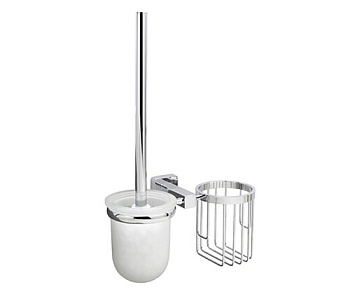 Держатель освежителя и щетки для унитаза Lippe, 24х37х11 см, хром, K-6535