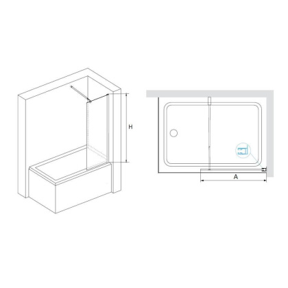 Шторка на ванну RGW SC-052, RGW 35115209-11
