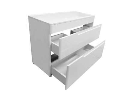 Тумба напольная под умывальник Kare Luxe 800х450 2 ящика (ШхГхВ) 798х446х860 Тумба напольная под умывальник Kare Luxe 800х450 2 ящика (ШхГхВ) 798х446х860