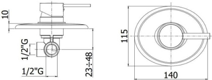 Смеситель для душа Paffoni Berry BR010CR (с внутренней частью) Смеситель для душа Paffoni Berry BR010CR (с внутренней частью)