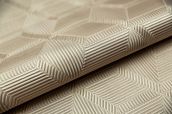 Обои виниловые Геометрия мотив, бежевый, золотой