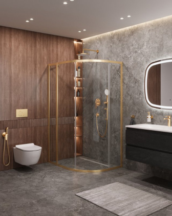 Душевой уголок MOLVENO-RH-1-110/90-P-Cr Условные размеры, мм:1100x900x1950 Габариты с диапазоном регулировок, мм:(1080-1105)x(880-905)х1950 Ширина входа, мм:480 