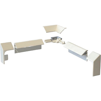 Комплект декоративных планок Excellent PROF-PVC Белый Комплект декоративных планок Excellent PROF-PVC Белый