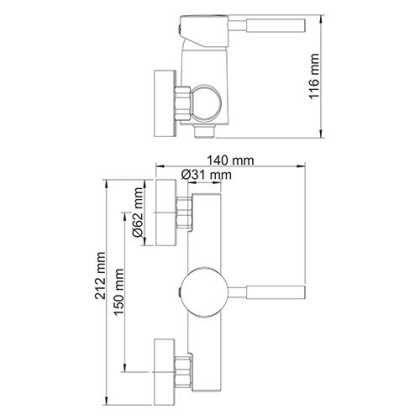 Main 4102 Смеситель для душа Wasserkraft Main 4102 Смеситель для душа Wasserkraft