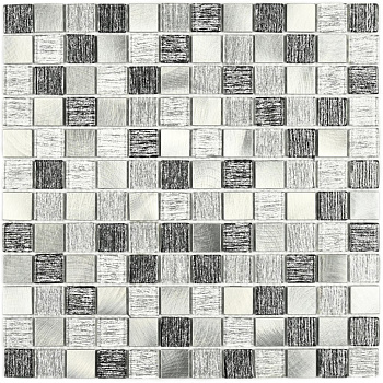 Мозаика стеклянная Trend Silver (чип 4*23*23) 300*300, м2
