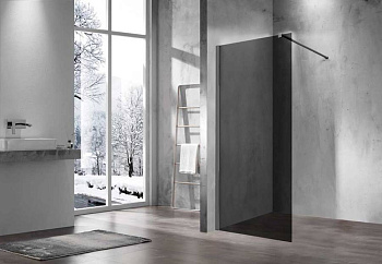 Душевая перегородка Walk-In VSW-1H900CGGM, 900*2000, вороненая сталь, стекло тонированное Душевая перегородка Walk-In VSW-1H900CGGM, 900*2000, вороненая сталь, стекло тонированное
